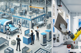 Robotic humanoid gesehen von Trumpf